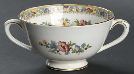 Ming Rose Footed Cream Soup Bowl