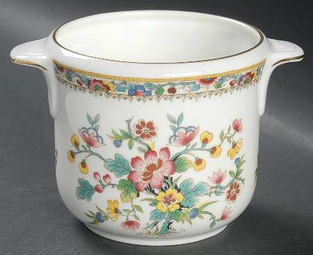 Ming Rose 3" Handled Cachepot