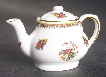 Ming Rose Miniature Teapot & Lid by Coalport