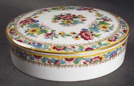 Ming Rose 4" Round Box & Lid by Coalport