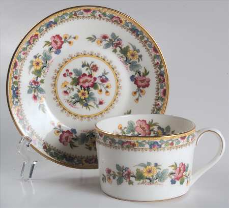 Ming Rose Flat Cup & Saucer Set