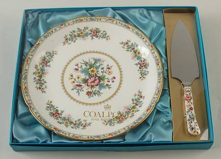 Ming Rose Cake Plate and Server (Boxed Set)