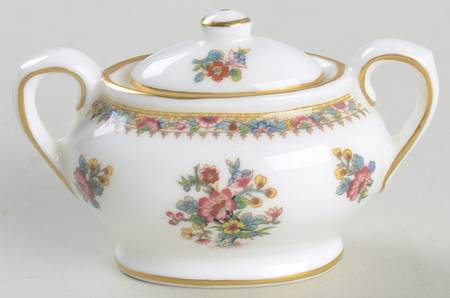 Ming Rose Miniature Sugar Bowl & Lid