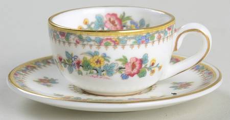 Ming Rose Miniature Cup & Saucer Set