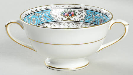 Montreal Turquoise Footed Bouillon Cup