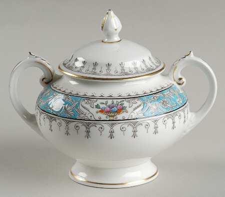 Montreal Turquoise Sugar Bowl & Lid