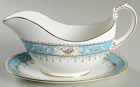 Montreal Turquoise Gravy Boat & Underplate