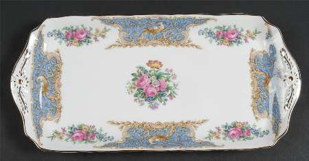 Montrose Blue Large Sandwich Tray by Coalport