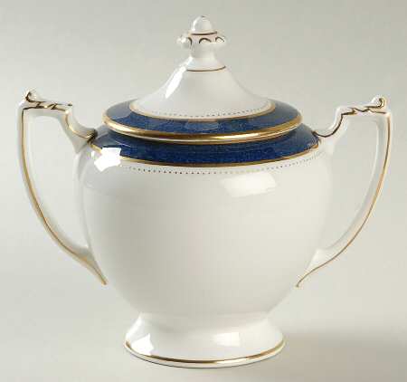 Norfolk Blue Sugar Bowl & Lid