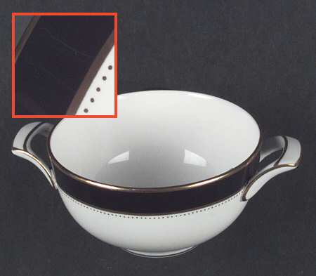 Norfolk Brown Flat Cream Soup Bowl
