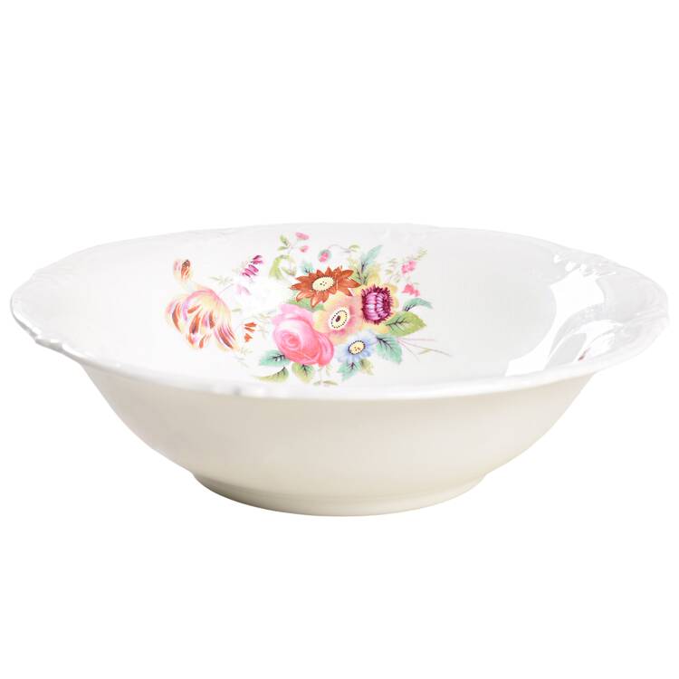Old Coalport (Bone, No Trim, Shallow Scallop) Coupe Cereal Bowl