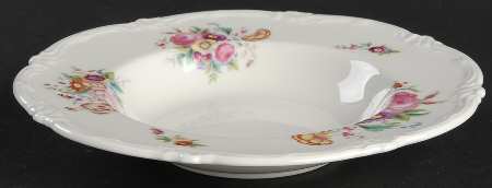 Old Coalport (Bone, No Trim, Shallow Scallop) Rim Soup Bowl by Coalport
