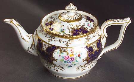 Panel Cobalt Teapot & Lid