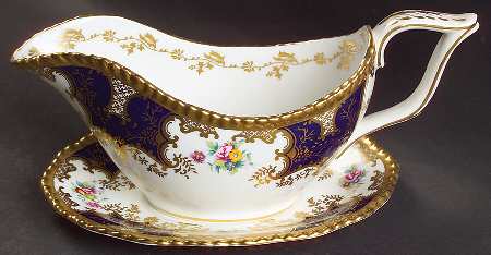 Panel Cobalt Gravy Boat & Underplate