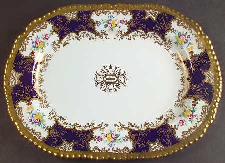 Panel Cobalt 14" Oval Serving Platter