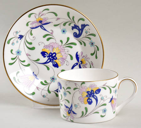 Pageant Flat Cup & Saucer Set