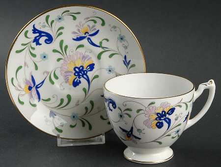 Pageant Footed Cup & Saucer Set