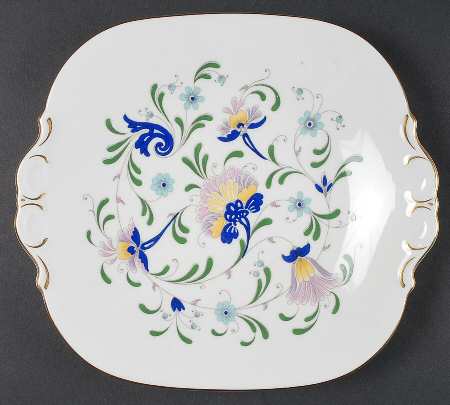 Pageant Square Handled Cake Plate