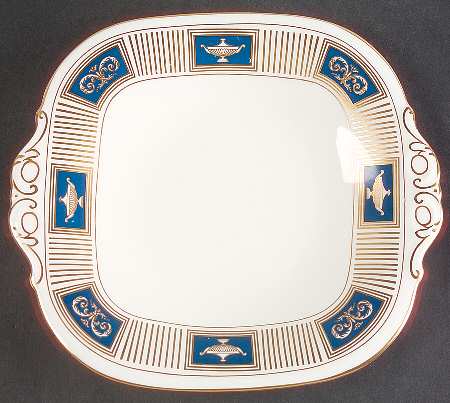 Palladian Square Handled Cake Plate