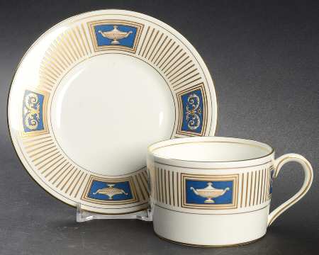 Palladian Flat Cup & Saucer Set by Coalport