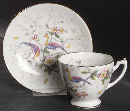 Paradise Footed Cup & Saucer Set