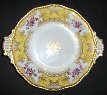 Panel Yellow Handled Cake Plate