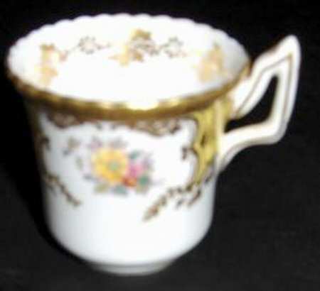 Panel Yellow Footed Demitasse Cup
