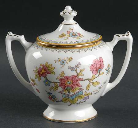 Persian Flower Sugar Bowl & Lid