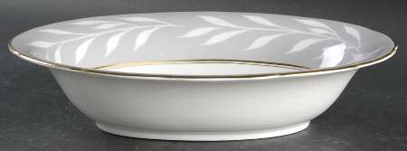 Phantom Grey (Gold Trim) 9" Oval Vegetable Bowl by Coalport
