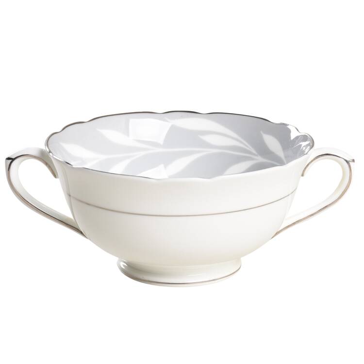 Phantom Grey (Platinum Trim) Cream Soup Bowl