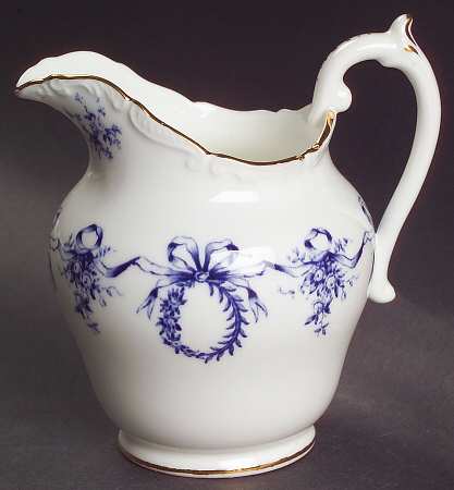 Queensbury Blue (Scalloped) Creamer