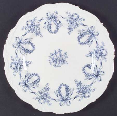 Queensbury Blue (Scalloped) by Coalport