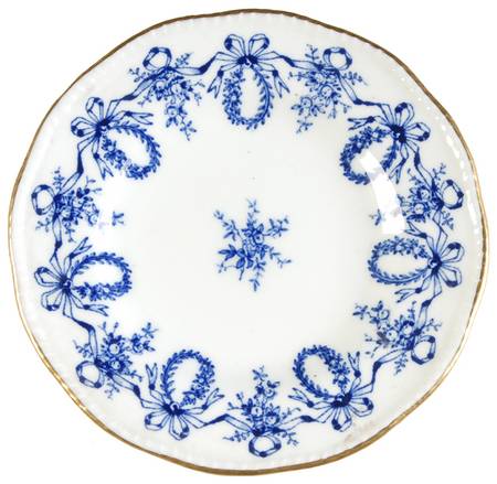Queensbury Blue (Scalloped) Bread & Butter Plate