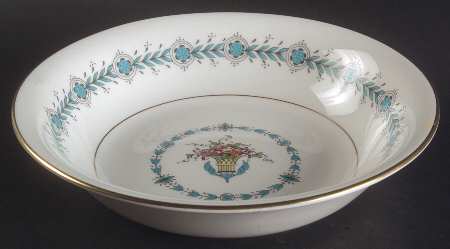 Queen Elizabeth White (Smooth) 8" Round Vegetable Bowl by Coalport