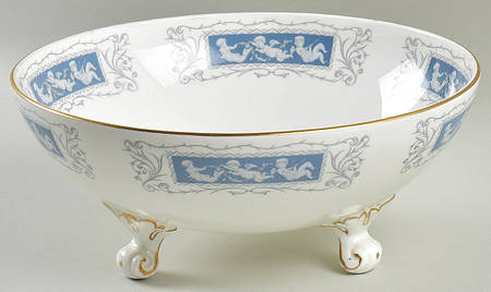 Revelry Blue 10" Footed Bowl