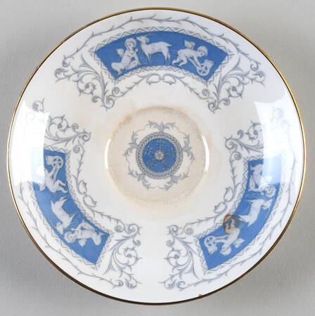 Revelry Blue Saucer for Footed Cup