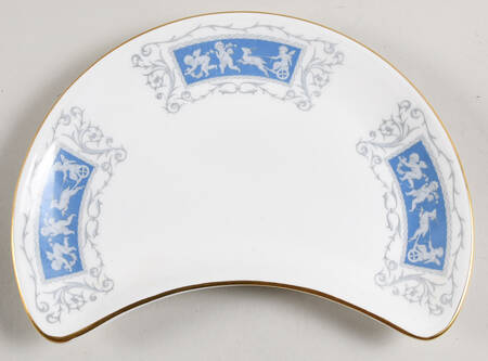 Revelry Blue Crescent Salad Plate