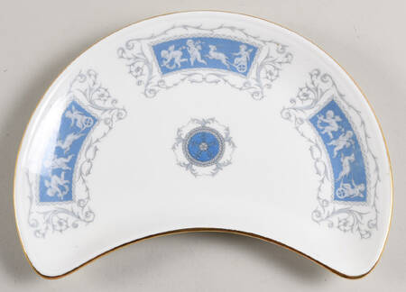 Revelry Blue Crescent Salad Plate