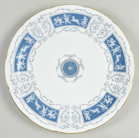 Revelry Blue Cake Plate by Coalport