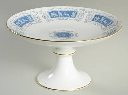 Revelry Blue Round Compote (Height X Width)