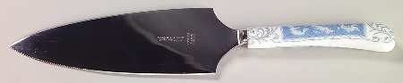 Revelry Blue Pie & Cake Server with Stainless Blade