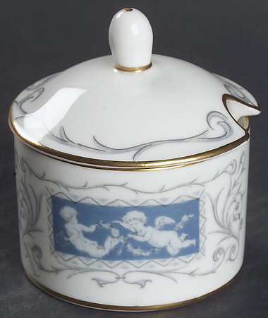 Revelry Blue Mustard Jar & Lid