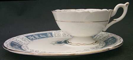 Revelry Blue Snack Plate & Cup Set