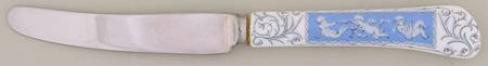 Revelry Blue Dessert Knife