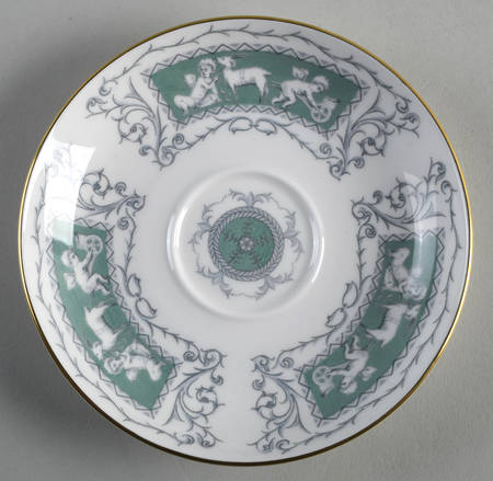 Revelry Green (Smooth) Saucer for Flat Cup