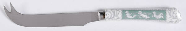 Revelry Green (Smooth) Cheese Knife with Stainless Blade by Coalport
