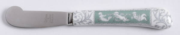 Revelry Green (Smooth) Hollow Handle Butter Spreader