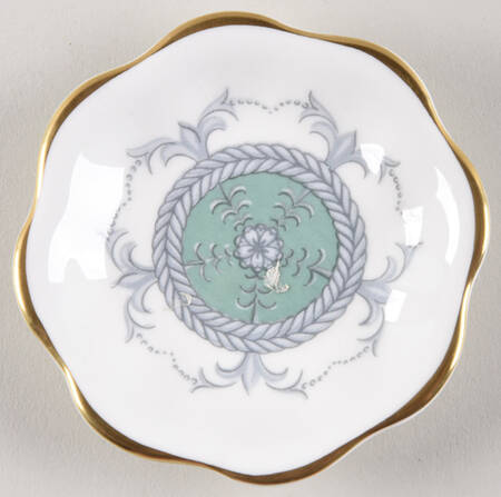 Revelry Green (Smooth) Butter Pat by Coalport