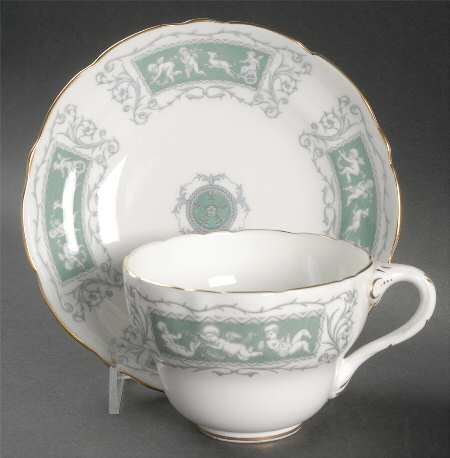 Revelry Green (Smooth) Oversized Cup & Saucer Set