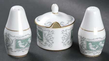 Revelry Green (Smooth) Cased Individual Condiment Set